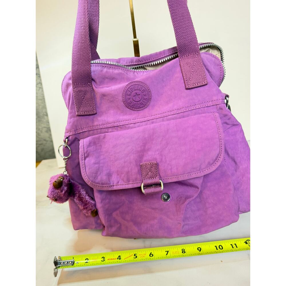 PURPLE Kipling Nicolette Crossbody bag/tote EUC - excellent condition - Picture 8 of 9